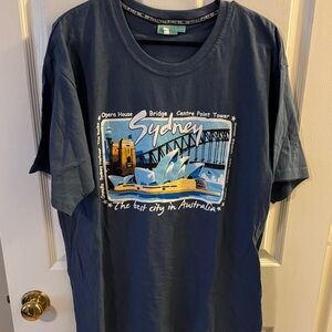 Sydney Graphic Short Sleeve Tee - Navy Blue